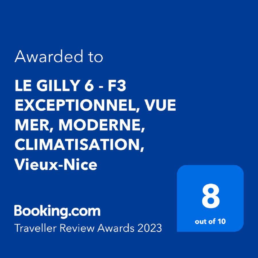 Le Gilly 6 - F3 Exceptionnel, Vue Mer, Moderne, Climatisation, Vieux-Nice Exterior photo